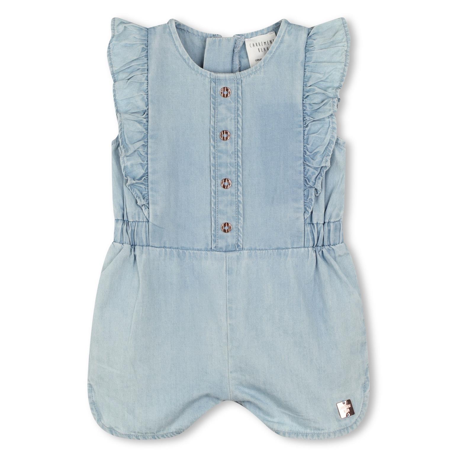 Carrement Beau Denim Short Overalls 6 - 18M